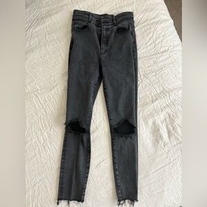 Abercrombie & Fitch Ultra High Rise Super Skinny Ankle Jeans Womens Size 28 Long